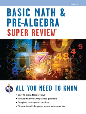 Basic Math & Pre-Algebra Super Review - ebook